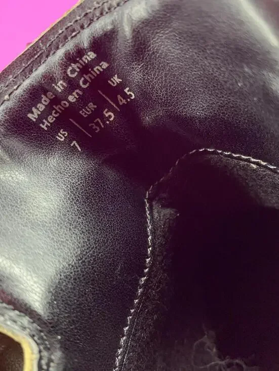 Aldo Olive Green Leather Double Buckle Strap Lug Sole Ankle Boot US 7 - Picture 9 of 9